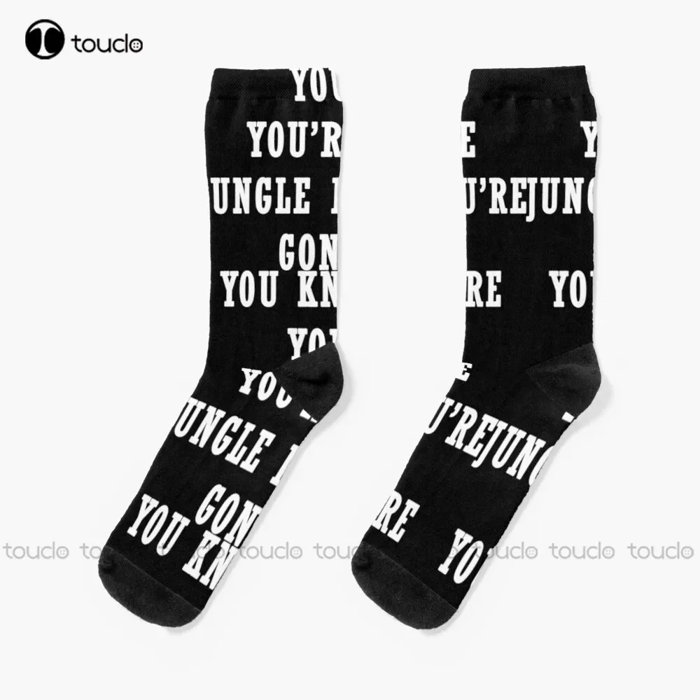 You Know Where You Are?  You’Re In The Jungle  Socks Colorful Socks Christmas Gift Unisex Adult Teen Youth Socks Custom