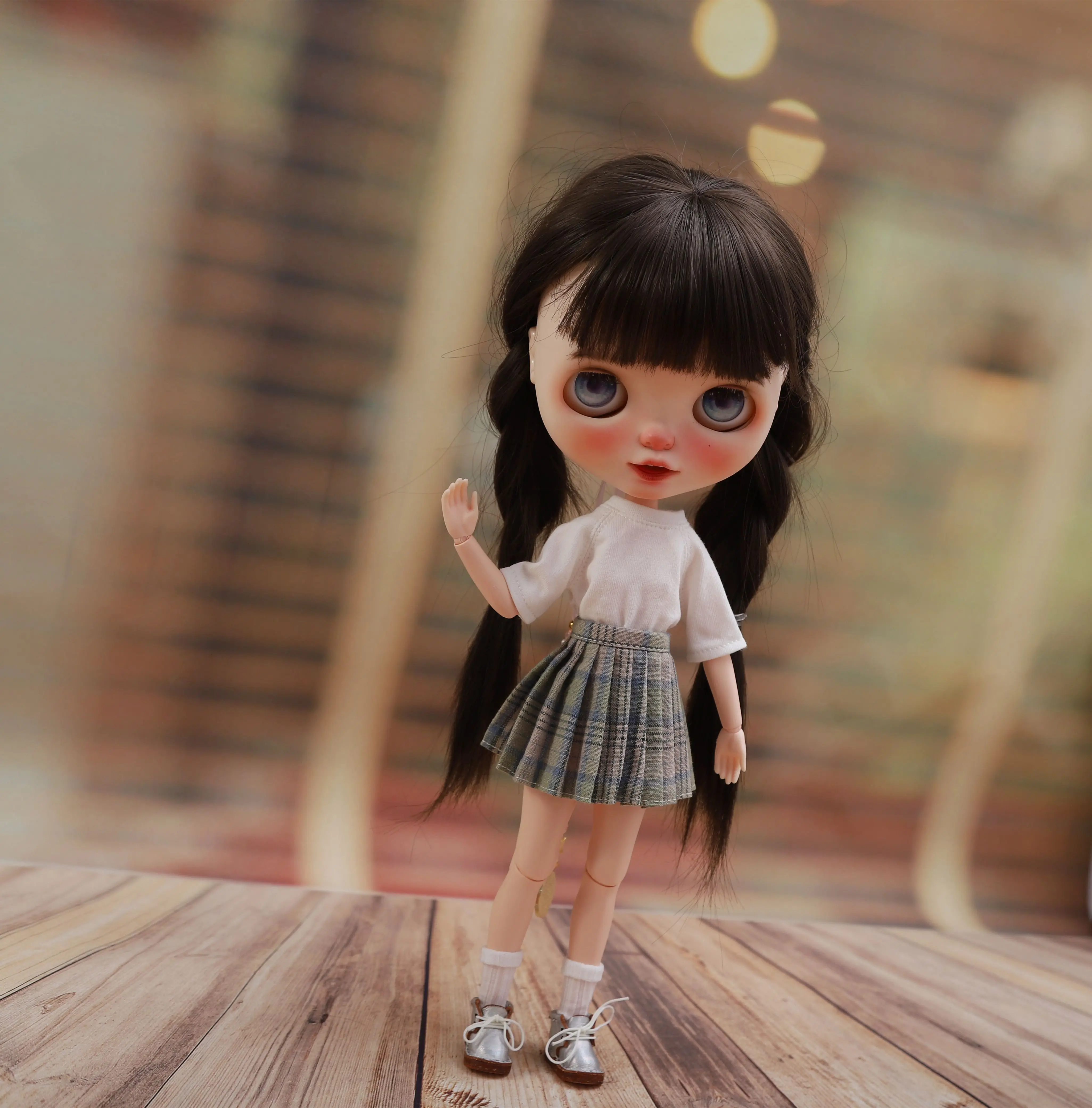 Blythe Doll Clothing Accessories Pleated Skirt Ob22 Ob24 1/8 Articulated Doll Azone 30cm Doll Clothing