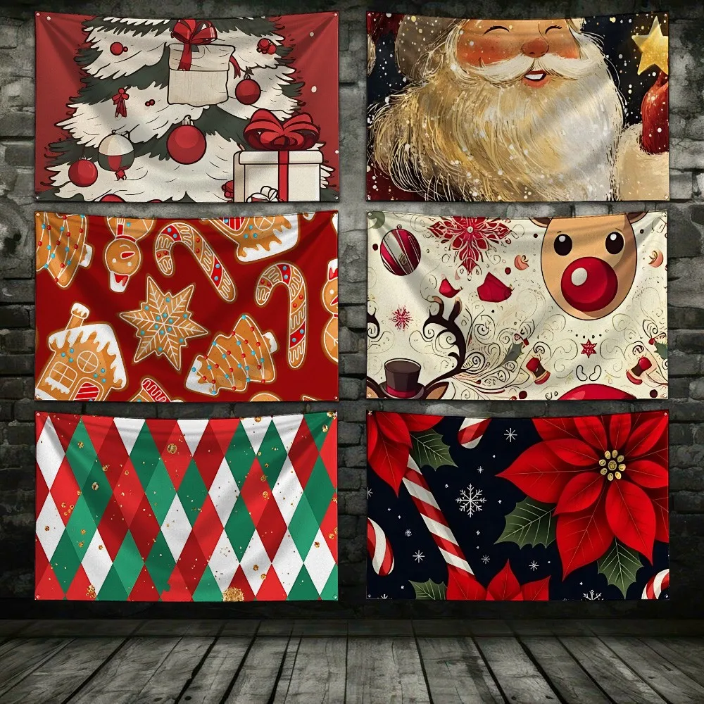 2026 Christmas patterns Flag 3X5 Ft Personalized Flags Design Your Image Funny Tapestry Poster Dorm Room, Living Room, Bedroom