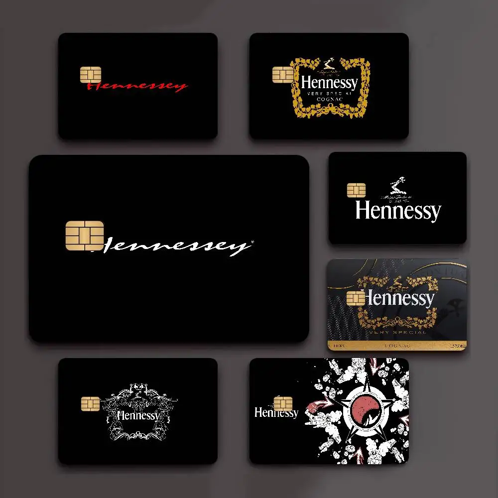 Funda Protectora Adhesiva con Diseño de Anime H-Hennessy Brandy para Tarjetas de Débito y Crédito Pequeñas y Grandes, sin Chip, para la Parte Delantera