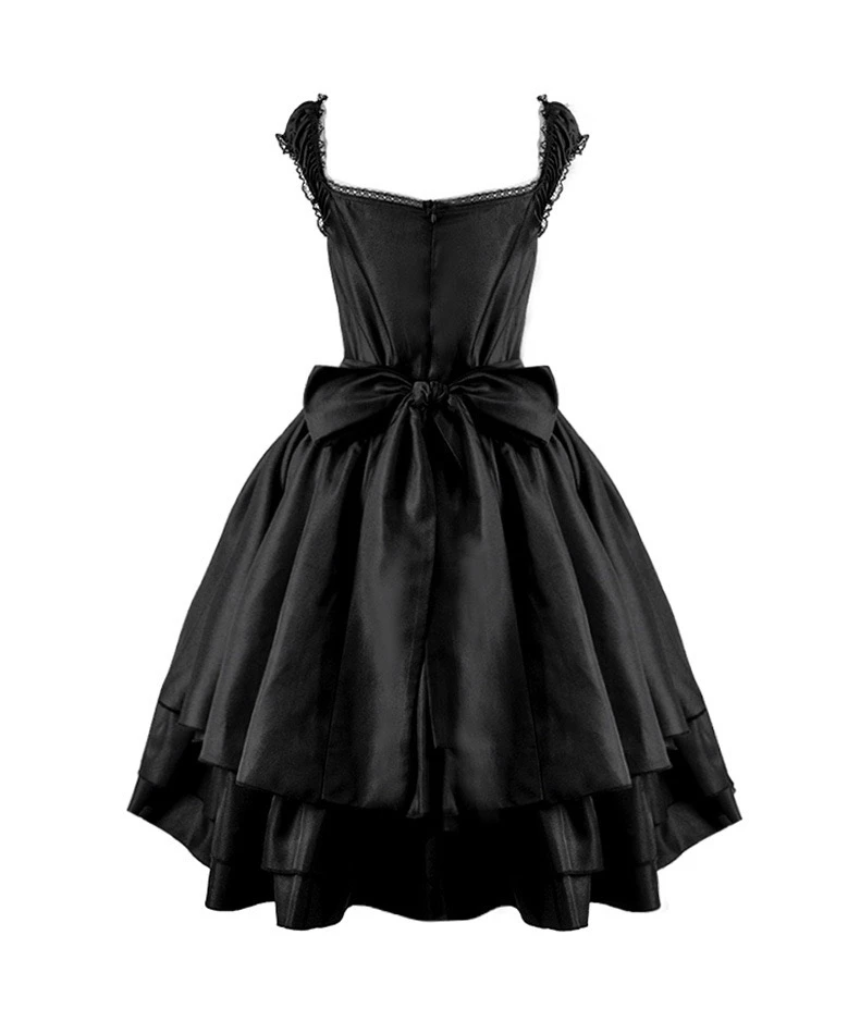 Robe en dentelle Cosplay originale japonaise sous-culture Y2K, robe Lolita gothique noire classique pour femmes