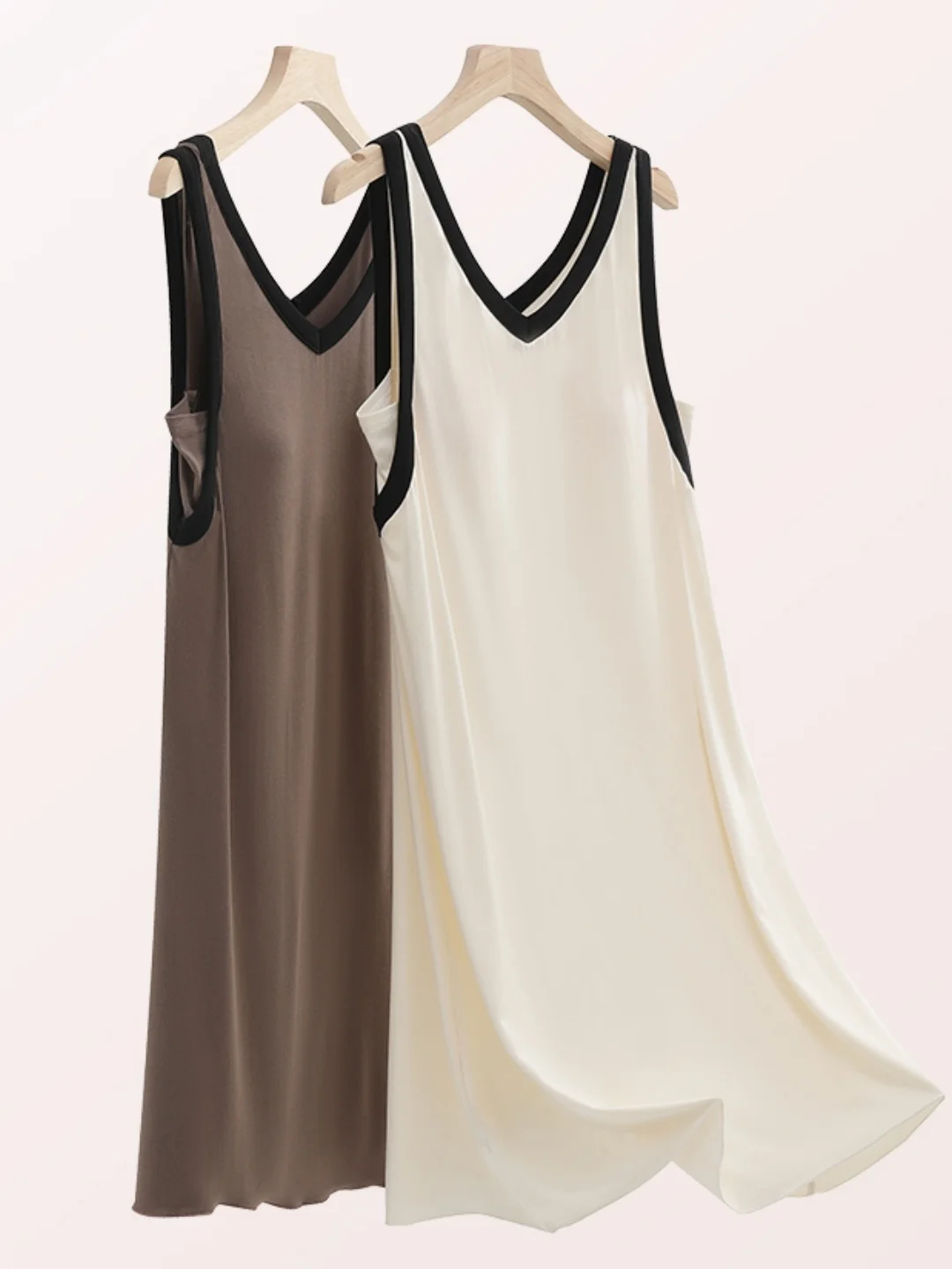 

plus Size Casual V-Neck Sleeveless Vest Dress Sleepwear for Women Loose Fit Mid-Length Home Clothes plus Size Sleepy Dress