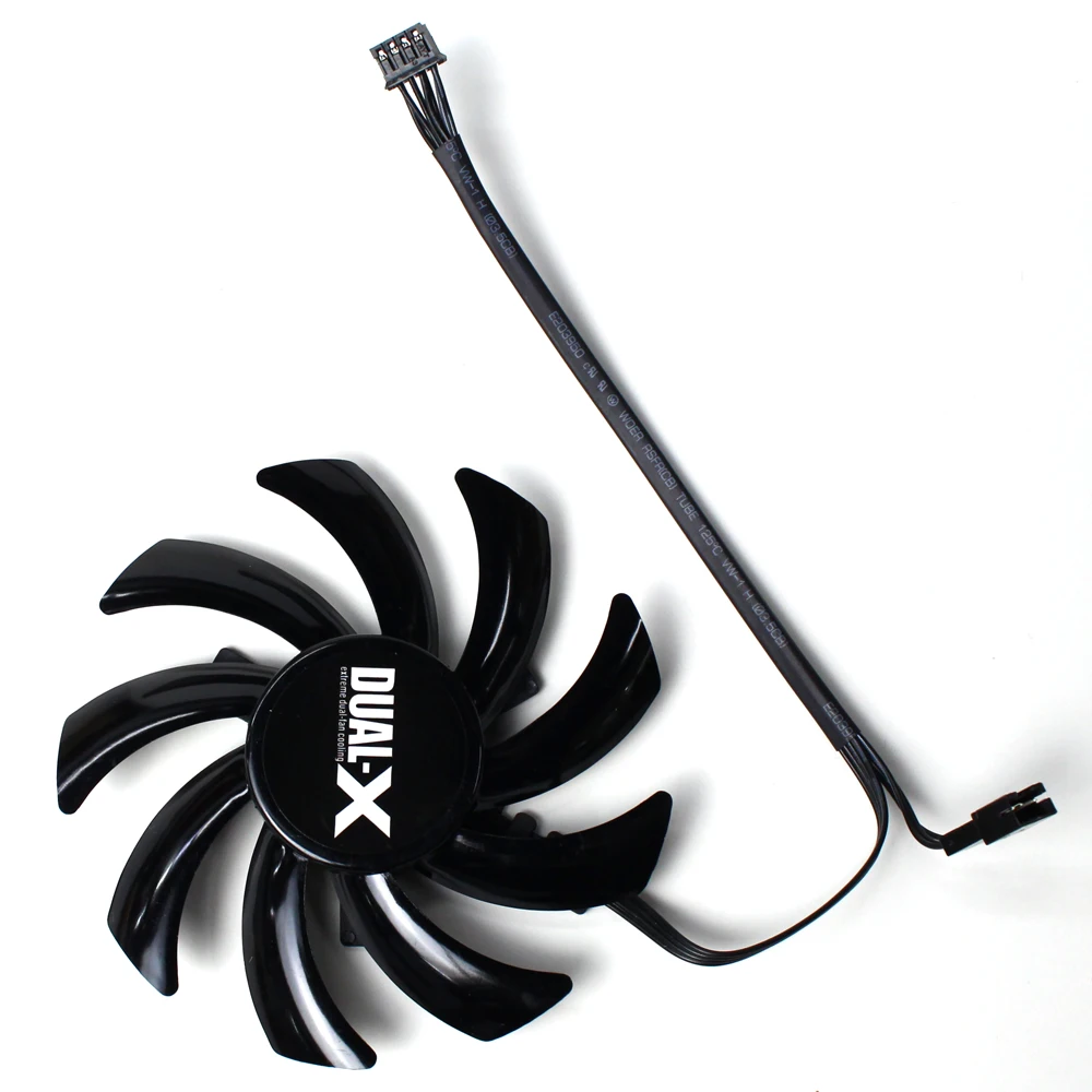 FDC10H12S9-C ventilador de refrigeración de tarjeta gráfica de 4 pines para ASUS GTX 1660 1660Ti DUAL EVO OC RTX2060 ventilador enfriador de tarjeta gráfica