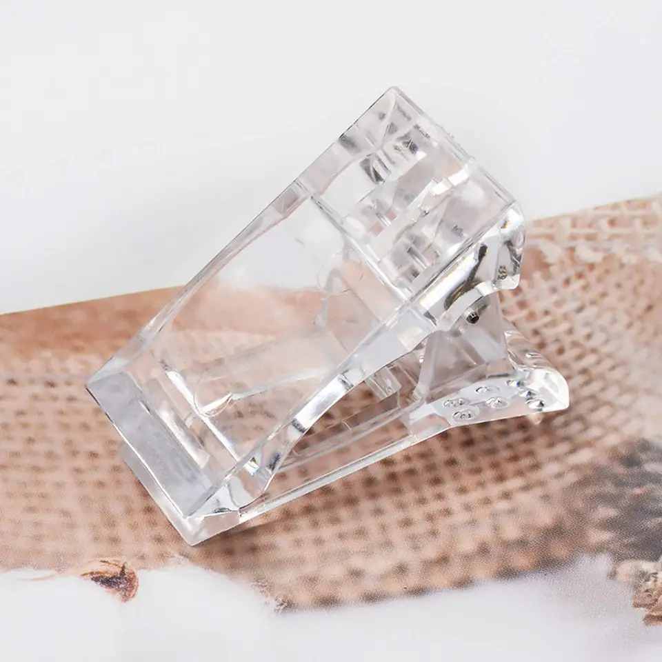 Set de 5 clips para puntas de uñas, pinzas para extensión de uñas con gel, construcción rápida con poly gel, herramienta de manicura 6