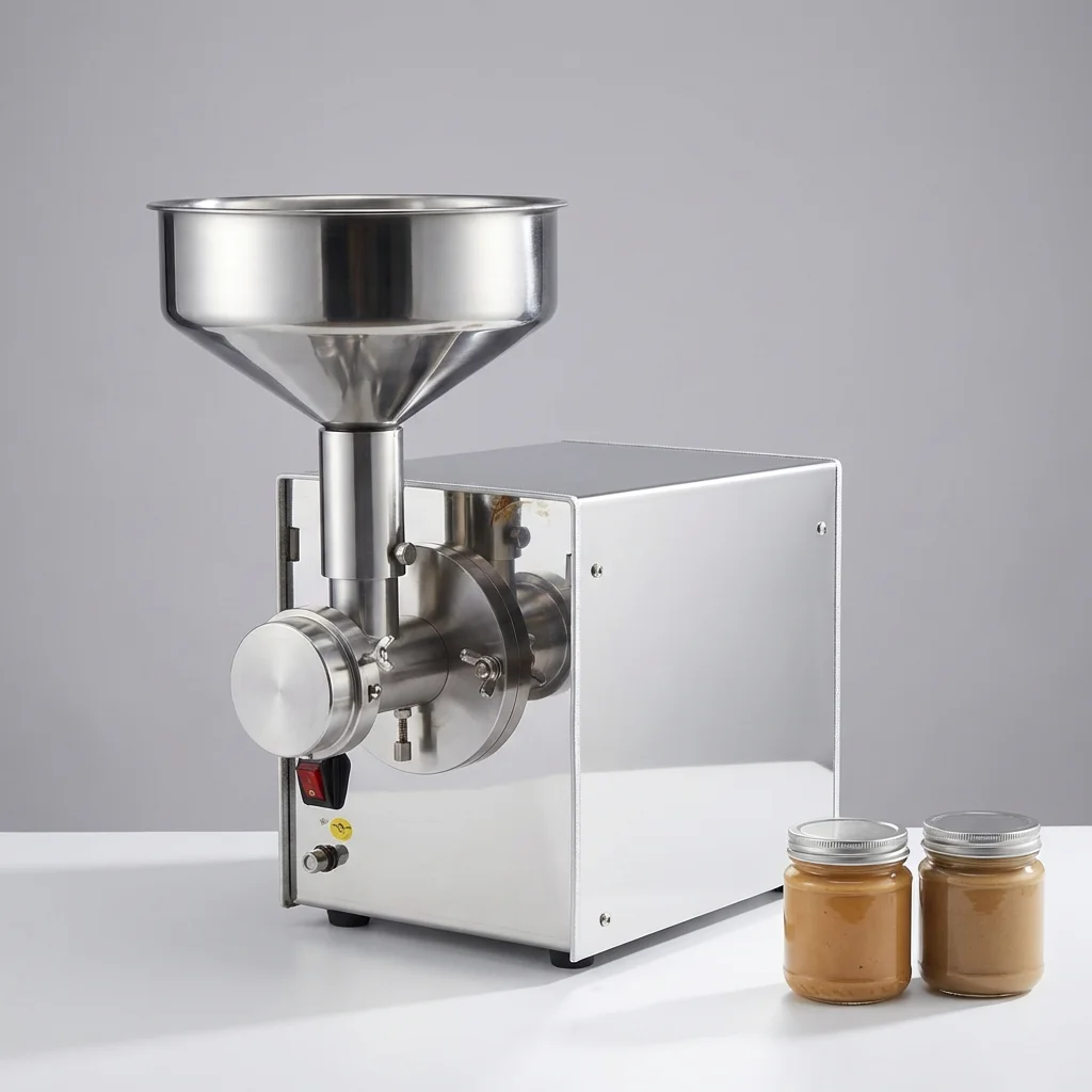Fully Automatic Stainless Steel Peanut Butter Maker for Cocoa Bean Grinding
