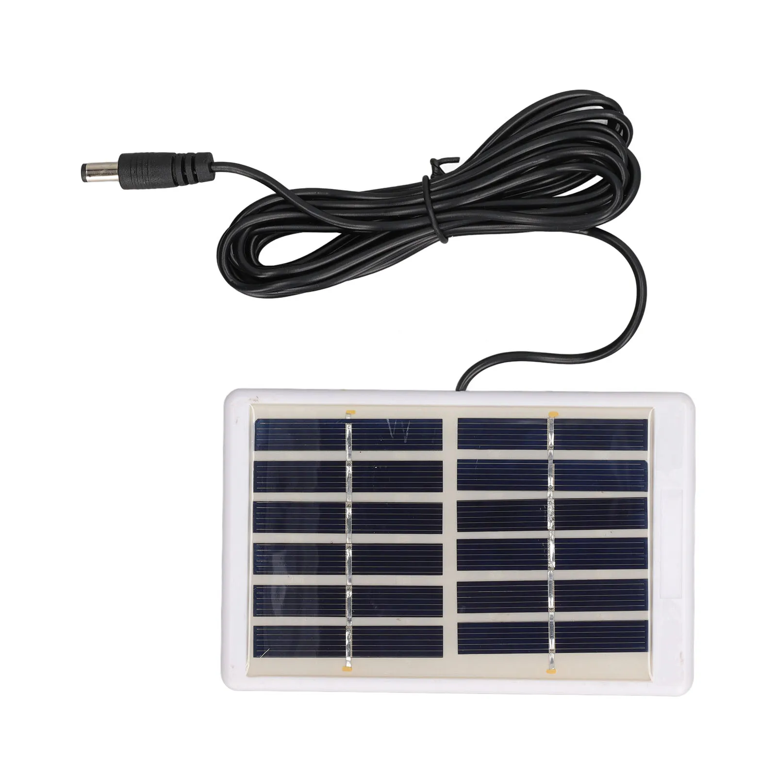 6V Solar Charger Panel 1.2W 6V 9V Lightweight Portable Polysilicon Crystals DC Interface Solar Charger Panel for Water Pumps