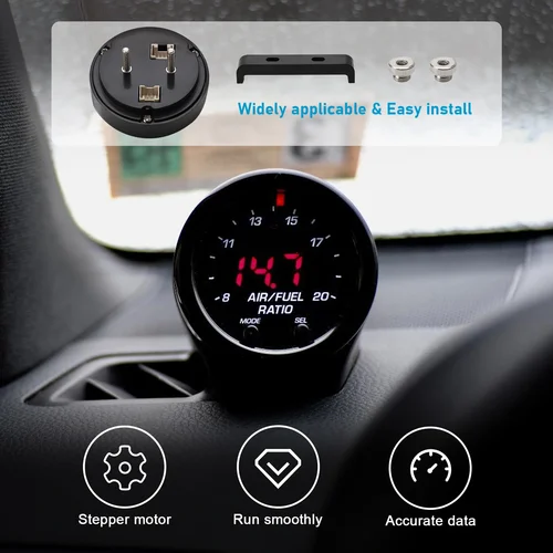 Imagen 2 del producto Kit de medidor de banda ancha de relación aire-combustible O2 para coche, para 30-0300 X-Series AFR, banda ancha LSU 4,9, medidor Lambda, controlador de Sensor de oxígeno