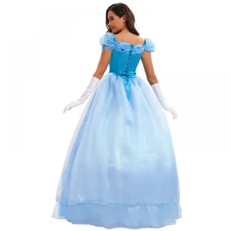 

Women's Halloween Cosplay Costume Fairy Tale Cinderella Princess Dress Sexy Adult Party Wear
