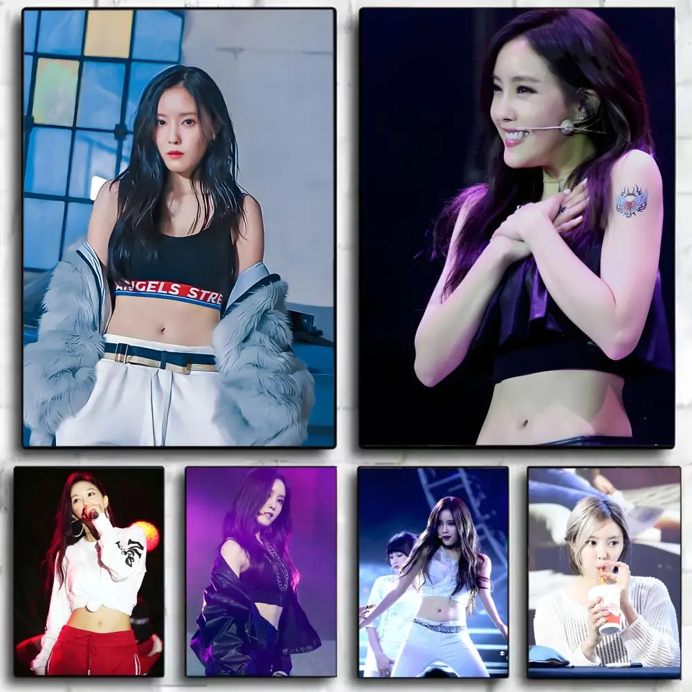 singer chic H-Hyo-min Poster Wall Art Print Poster Decorative Mural Home Decor Gift Unframed