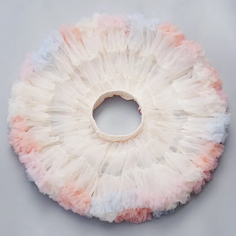 1-8 anni Lush piccole neonate gonna Tutu per bambini bambini gonne di Tulle gonfie per ragazza neonata vestiti della ragazza della principessa