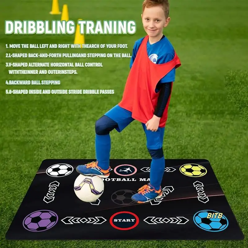 

High-Quality Football Footwork Training Equipment Mat - Silent & Non-Slip For Soccer Enthusiasts