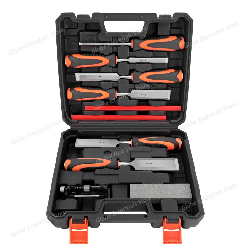 10 Pieces Anti-Knock Wood Head Flat Shovel Wood Chisel Chisel Slotted Wood Chisel Repair Kit