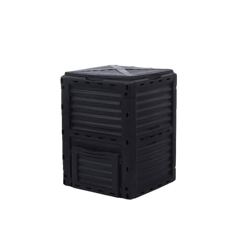 300L Large Outdoor Compost Bin, Garden Composter for Kitchen Waste & Leaves, with EM Fermentation Strains