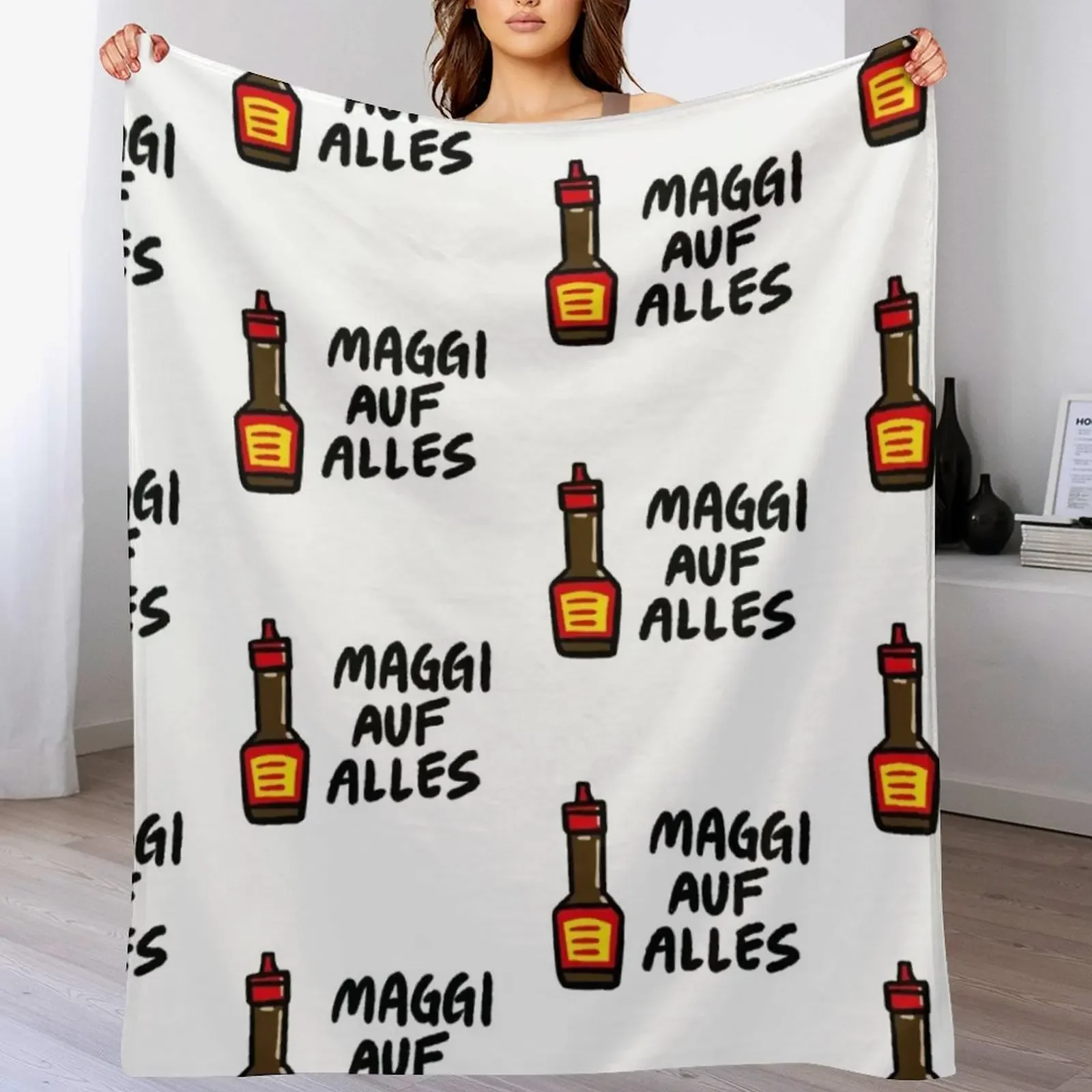 Maggi Auf Alles (Deutsch) Throw Blanket Tourist Hairys Blankets