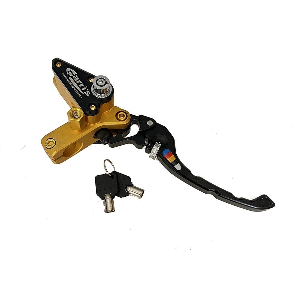 12.7mm Motorcycle Master Cylinder Lever Hydraulic Clutch Oil Hose Line Pipe Rear Foot Brake Pull Rod Anti theft belt lock