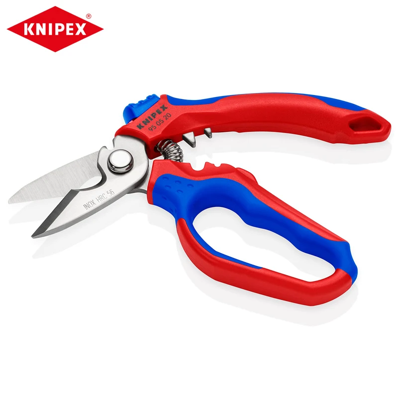 KNIPEX 95 05 20 SB Angled Electricians' Shears 6-1/4