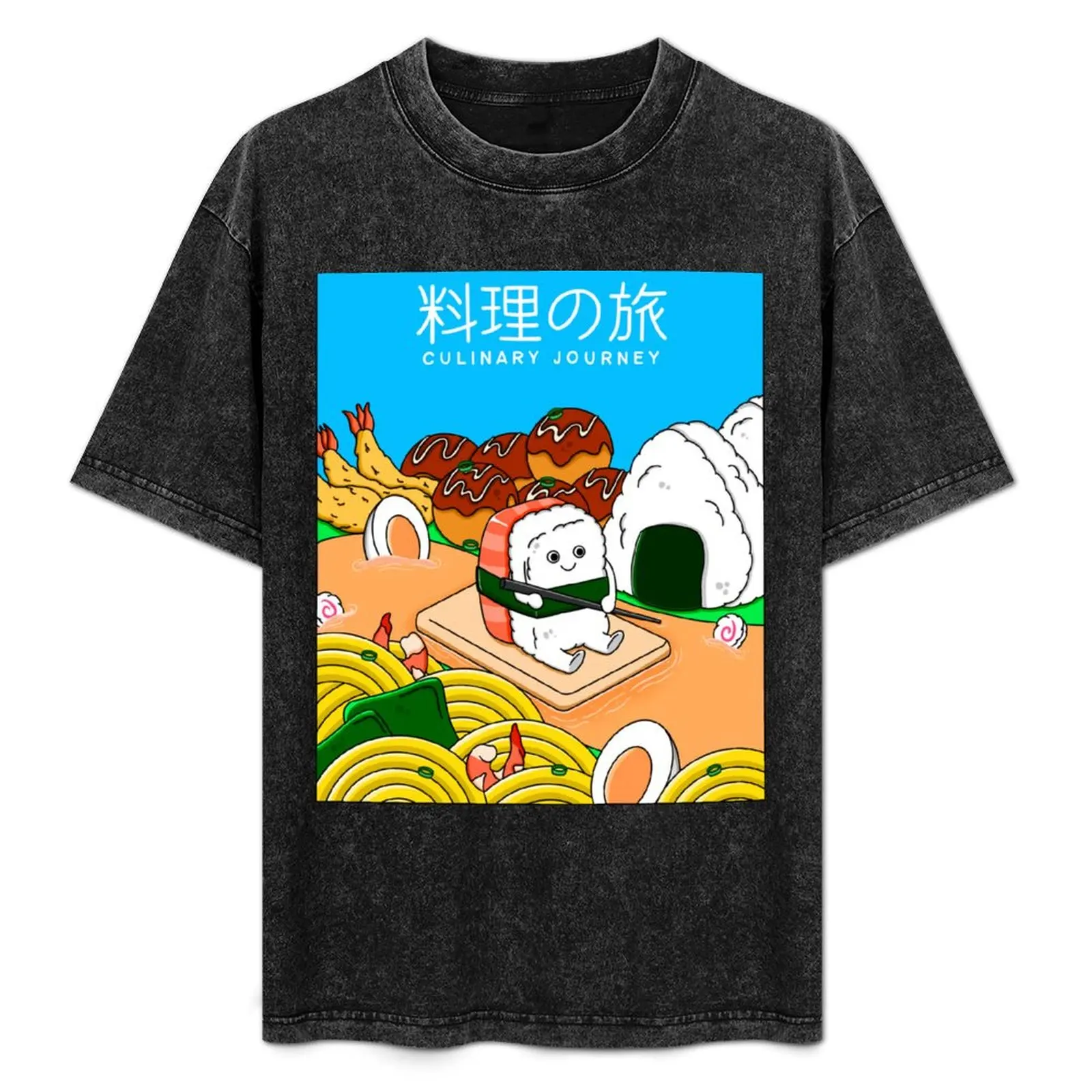 

Japanese Culinary Journey T-Shirt Street Art Print Tee Shirt