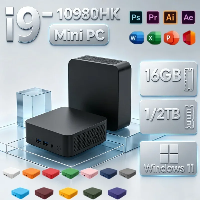 windows-11搭載、小型フォームファクターpc。intel-core-i9-10980hkプロセッサー、16gb-ram、2tb-ssd、wi-fi-6、bluetooth-52、4k-hd対応。家庭での日常使用に最適。