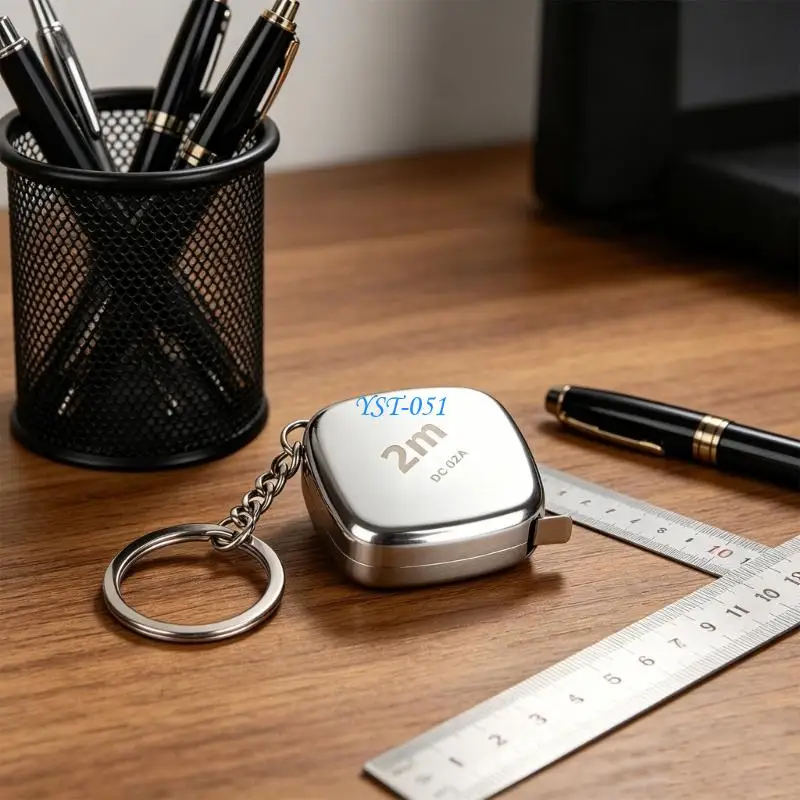 E15A 2M Stainless Steel Measuring Tape Compacted For Precise Measurements in Work