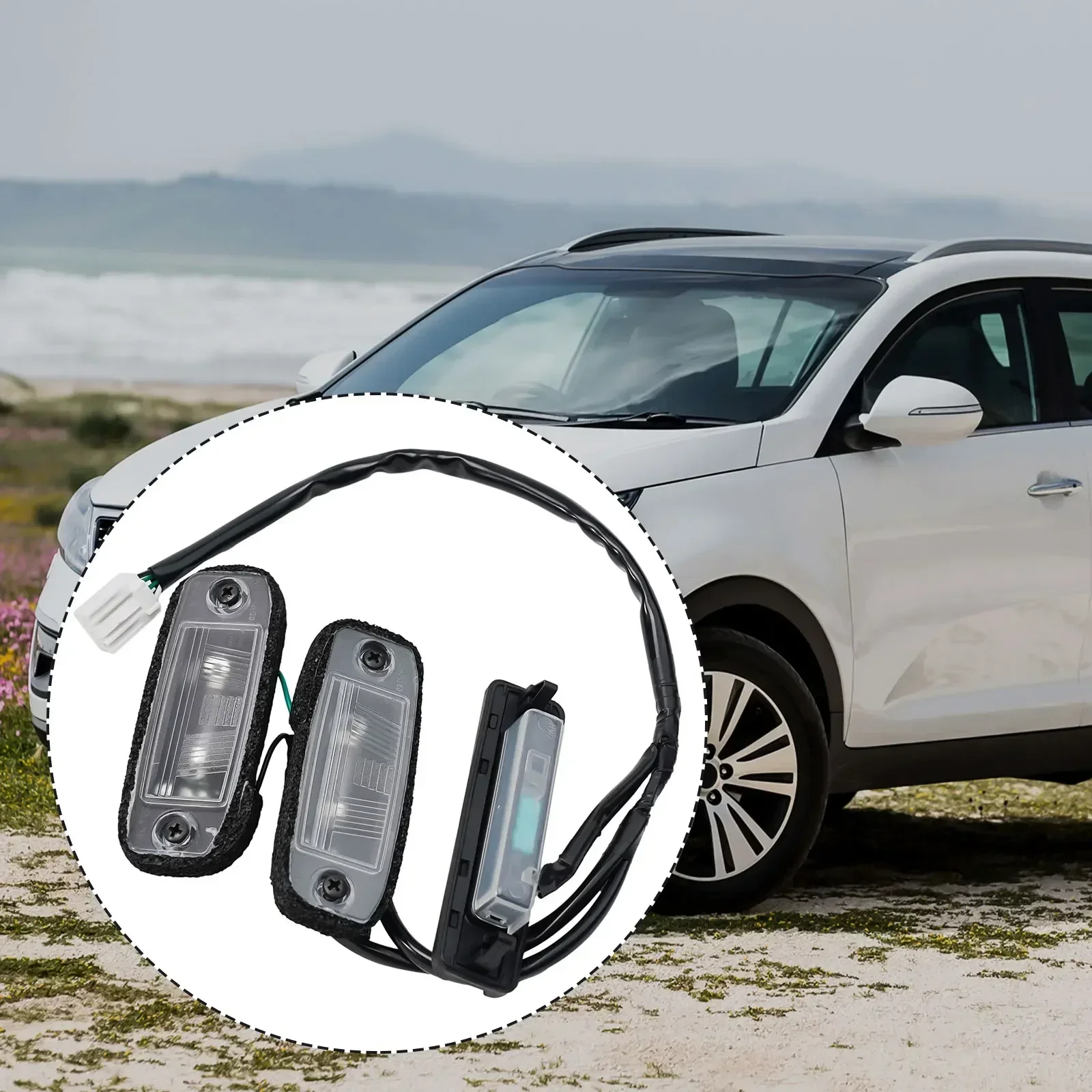 

Car Rear License Plate Light 92501-3W000 For Kia For Sportage 2011-2016 Plastic Rear License Plate Lamp Tailgate Switch Assembly