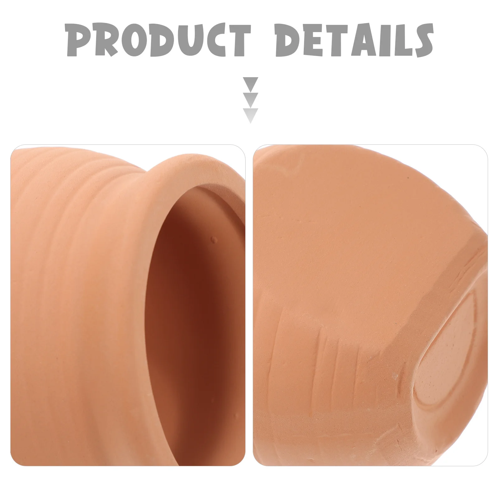 

2Pcs Fish Jar Realistic Clay Aquarium Decor for Fish Tank Landscaping Ornament Figurine