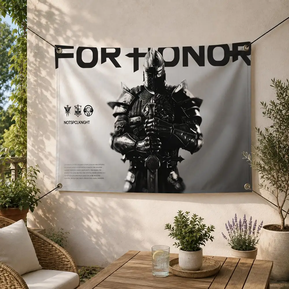 Game-For Honor Medieval Fighting Flags Decorative Flag Banner for Outdoor Garden Yard Camping Party Home Wall Hanging Decor