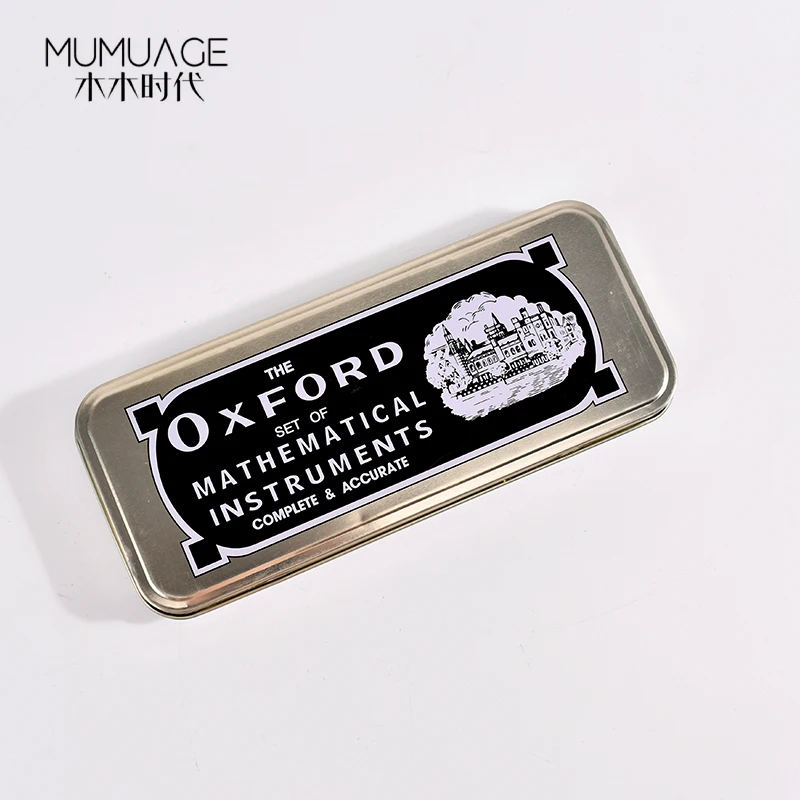 10 piece Compass and Protractors Math Set Geometry Tool Metal Geometry Kit Precision Drawing Tool with Iron box