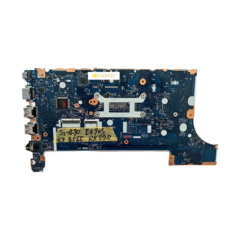 For Lenovo Thinkpad E490S S3-490 Laptop Motherboard I7-8565U NM-B911 FE490 /FE590/FE480 100%Test OK 5B20V81660 02DL801