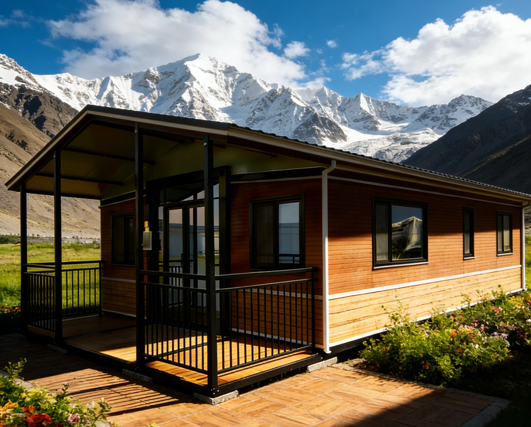 Green Fast-Assemble Flexible Prefabricated House 4-Bedroom Home Container House for Living Housing Projects and Residential Use
