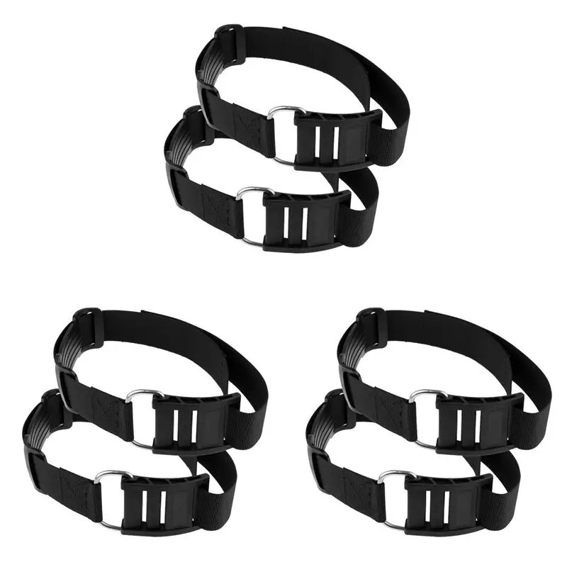 HOES-6Pcs Scuba Diving Tank Band Cam Strap Dive Air Cylinder Straps Bcd Buckle Dive Cylinder Tank Band