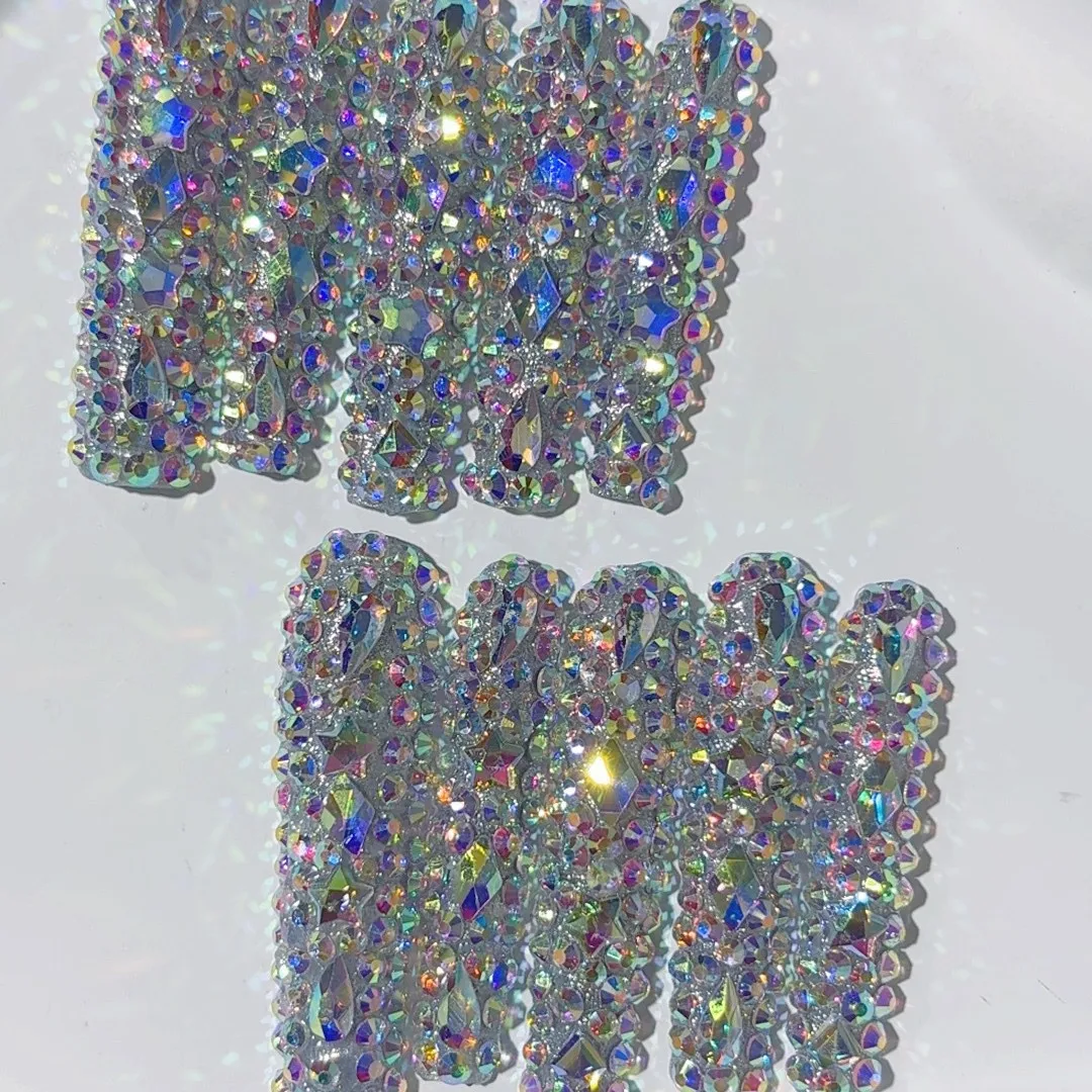 Nail art super long 5.0 industrie lourde tuyau de forage complet clou style européen et américain pur clou porté à la main