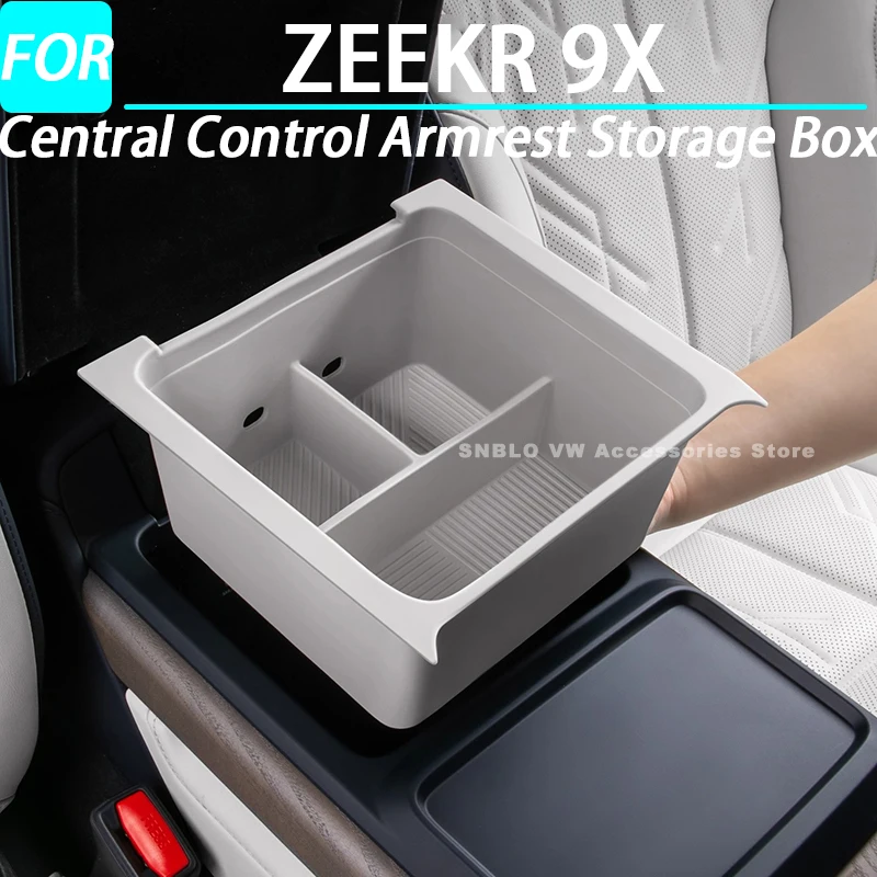 

Silicone Style Car Central Control Armrest Storage Box for ZEEKR 9X Interior Accessories 2025