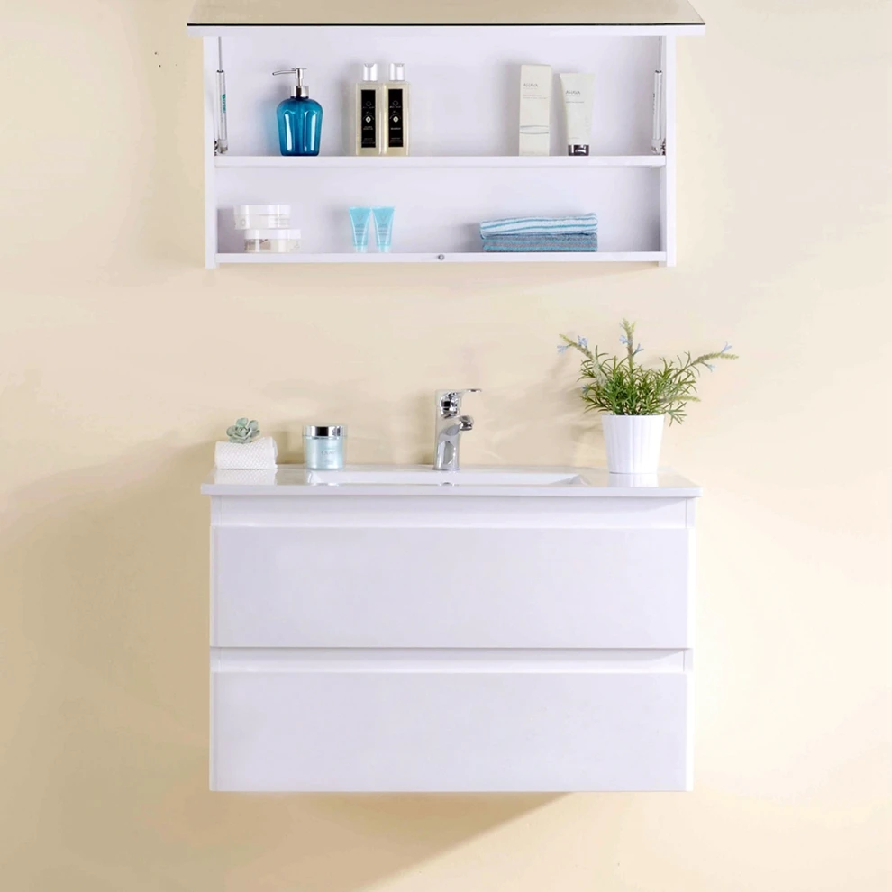 Modern Style Bathroom Cabinets Set Wholesale on Alibaba-Waterproof Vanity with Lacquer Door Panel for Sale