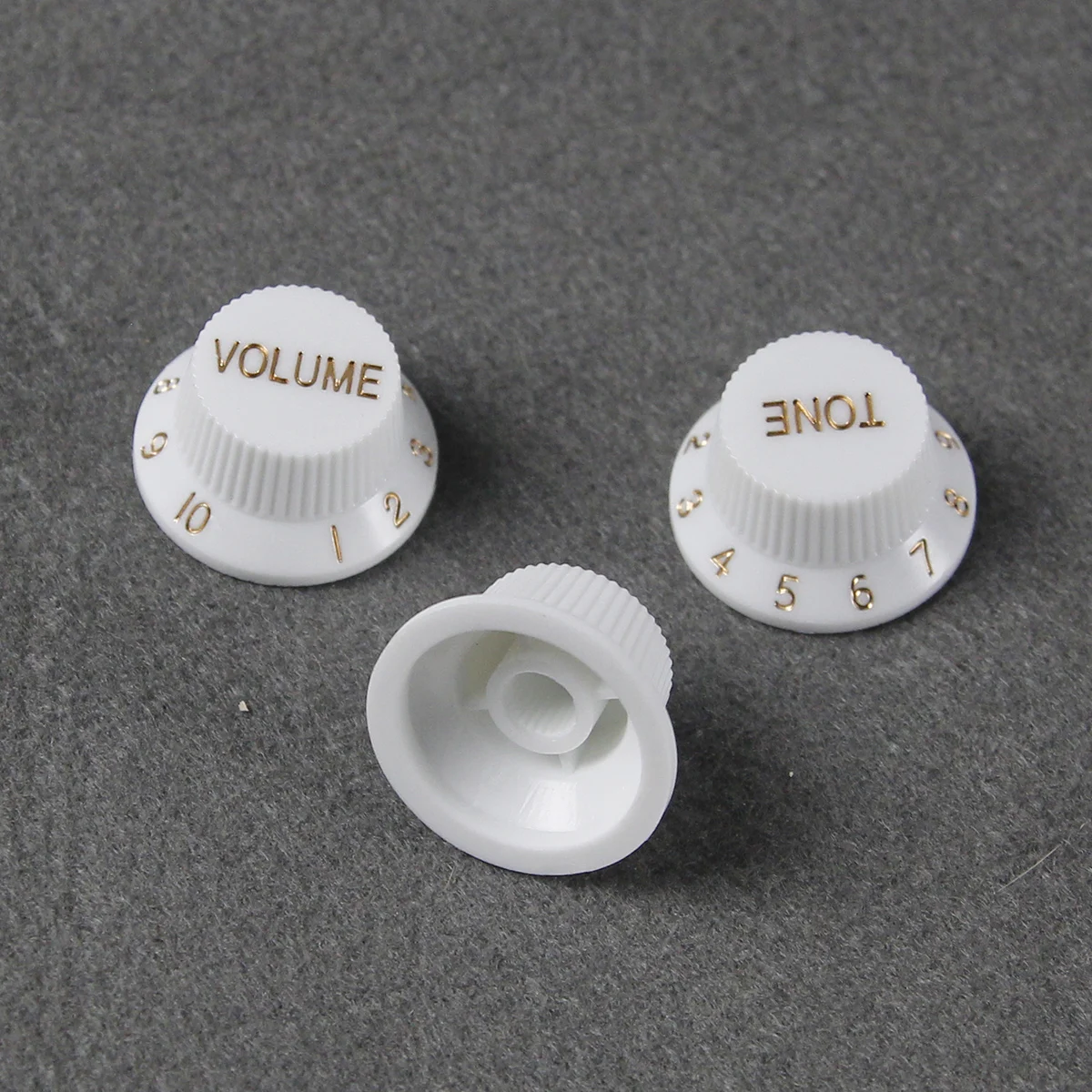 FLEOR 3 Teile/satz 24-Splines Knöpfe ST Gitarre Knöpfe 2-Ton 1-Lautstärke Control Knöpfe Top Hat Nylon für ST SQ Gitarre Teile – Detail 4