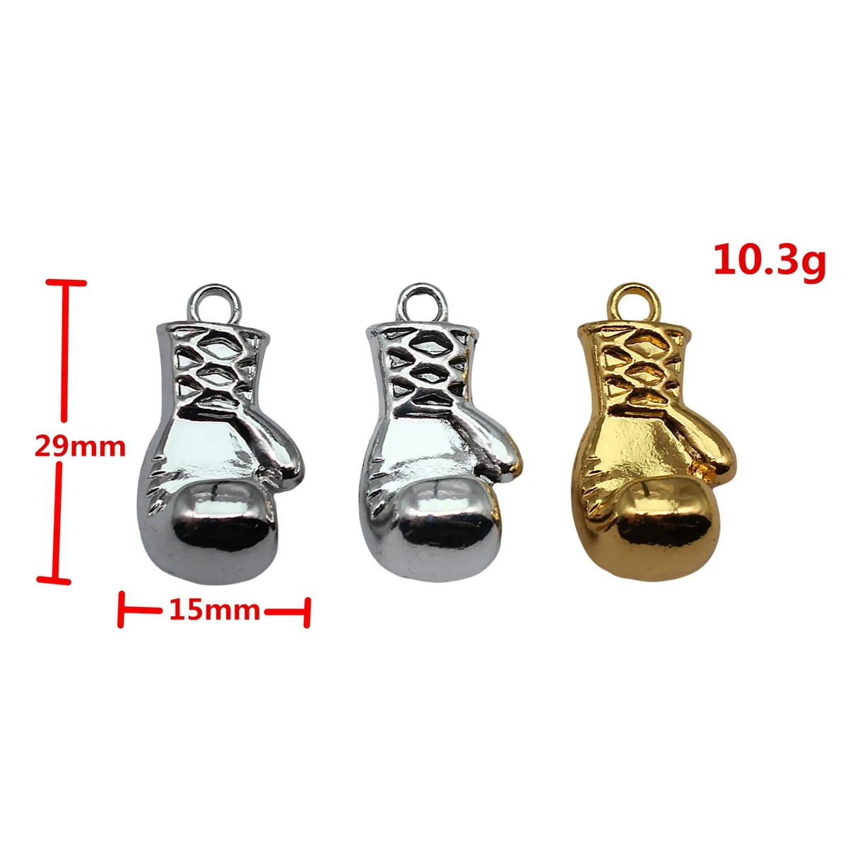 WYSIWYG 2pcs 28x15mm Rhodium Color Antique Gold Color Antique Silver Color 3D Boxing Glove Charms Pendant For Jewelry Making