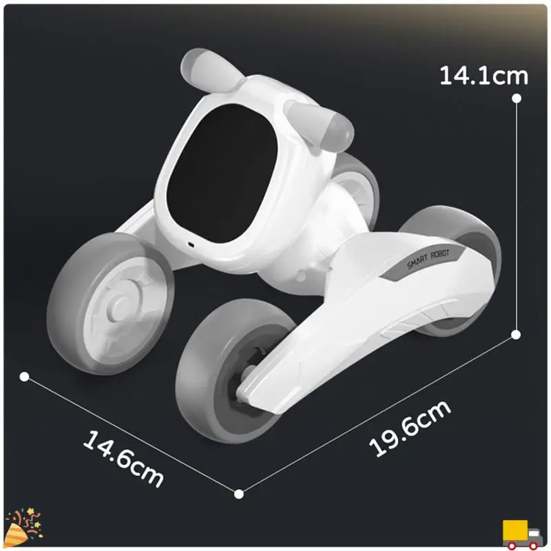 Programme pour animaux de compagnie Robot chien RC Robot danse interactif RC Robot chiot commande vocale cadeau Intelligent pour les enfants bleu