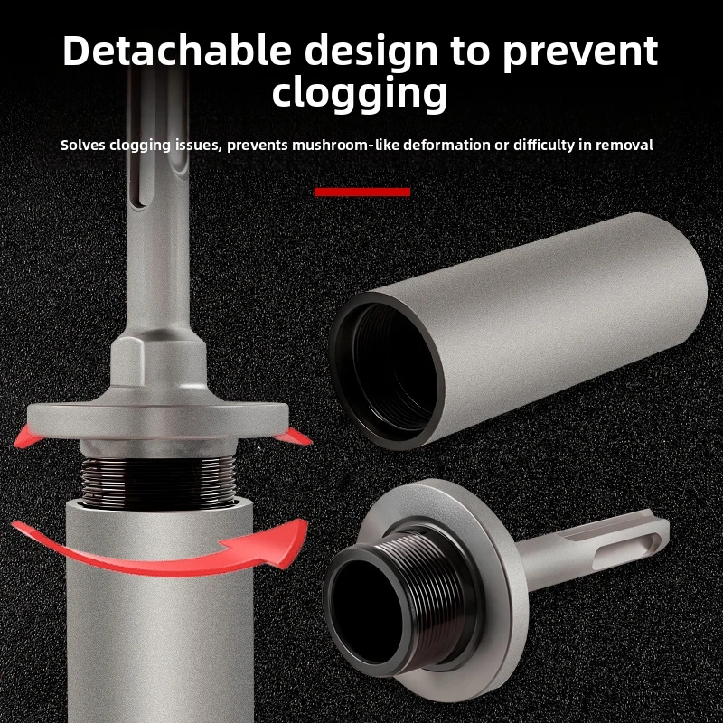 

2pcs Detachable Split Pile Hammer Combination Pile Hammer Socket Set Ground Rod Driver For Rotary Hammer Drills Power Tool Acces