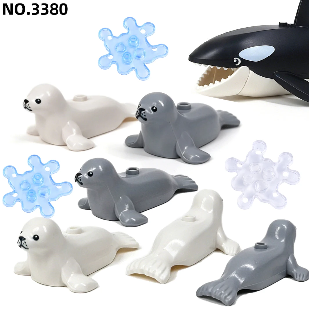 MOC Seal Bausteine Killerhai Tiere Pinguin Bausteine Spielzeug Geschenk Kinder Geschenk