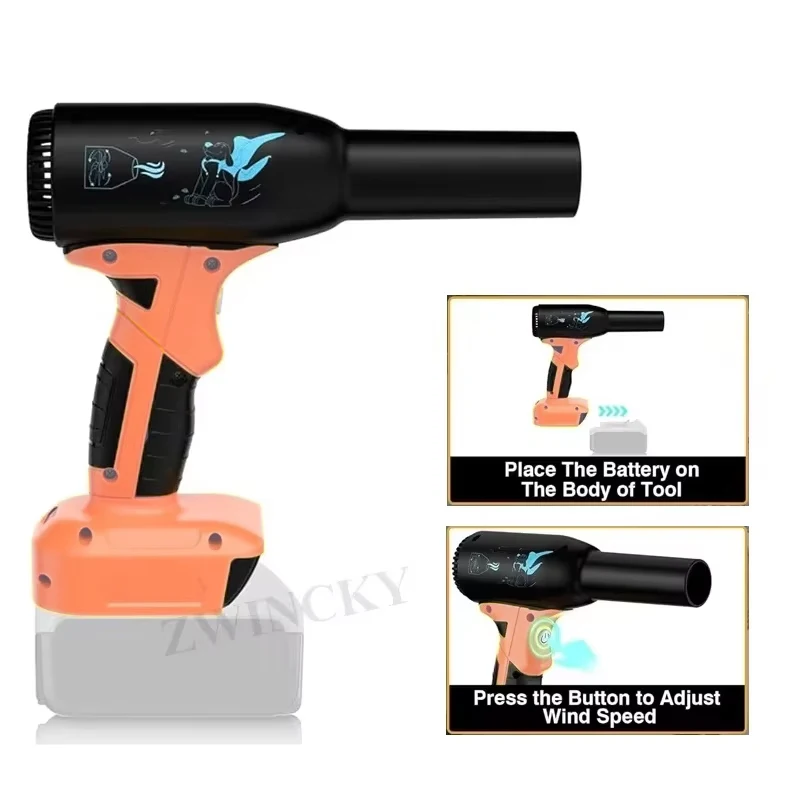

For Dewalt 18V 20V Li-ion Battery Portable Violent Turbo Fan Cordless Violent Turbo Fans Electric Dust Cleaning Tools