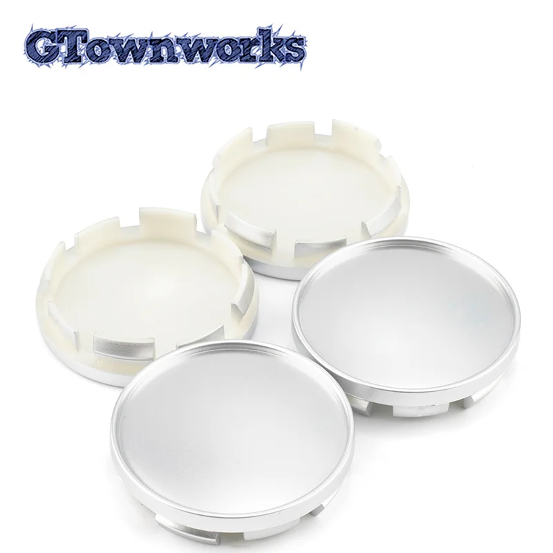 

GTownworks 1pc/4pcs 61mm(2.4in)(+ -1mm)/55.5mm(2.18in)(+ -1mm) Car Wheel Center Hub For Subaru Automotive Exterior Accessories