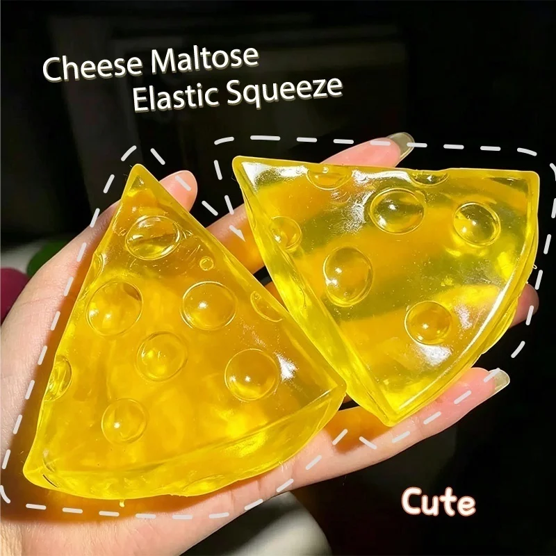 Realistic Honey Transparent Cheese Maltose Squishy Toy Clear Slow Rising Fingertip Play With Squeeze Stress Relief Sensory Toy
