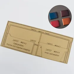 NUBECOM Handcraft Pocket Purse Making Paper Templates Stencil Set, Leather Tool, Wallet Leather Template, DIY Supplies