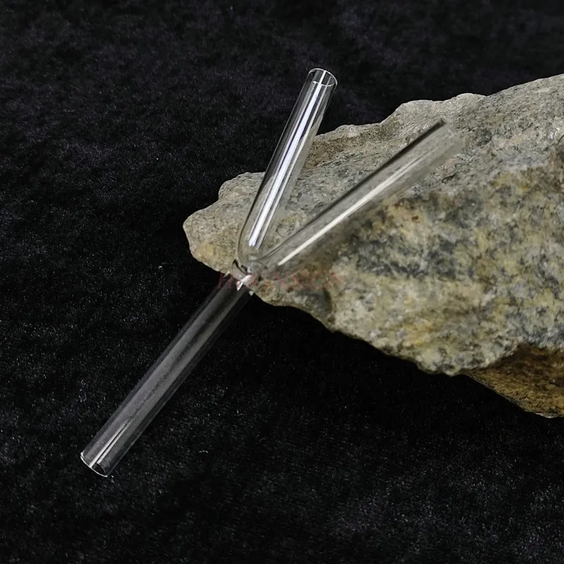 Szklana rurka w kształcie litery Y rura 5-6mm kolanko Tee szkło Instrument eksperyment chemiczny materiały eksploatacyjne