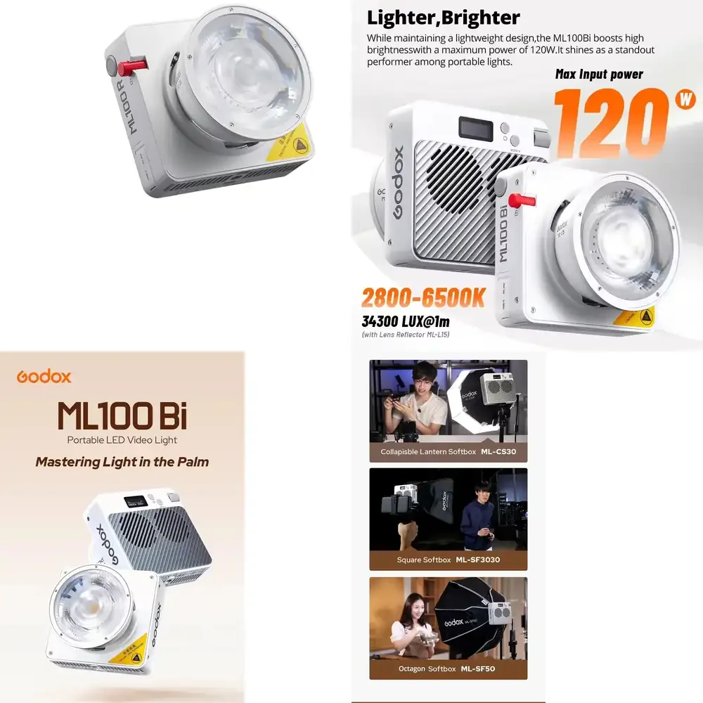 

Портативный полноцветный светодиодный видеосвет ML100R RGB 1800K-10000K для уличной съемки, карманный заполняющий свет для прямых трансляций и камер