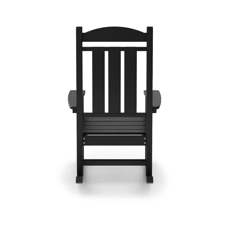 Classic HDPE Porch Rocker - Comfortable Chair for Patio, Garden, and Relaxation