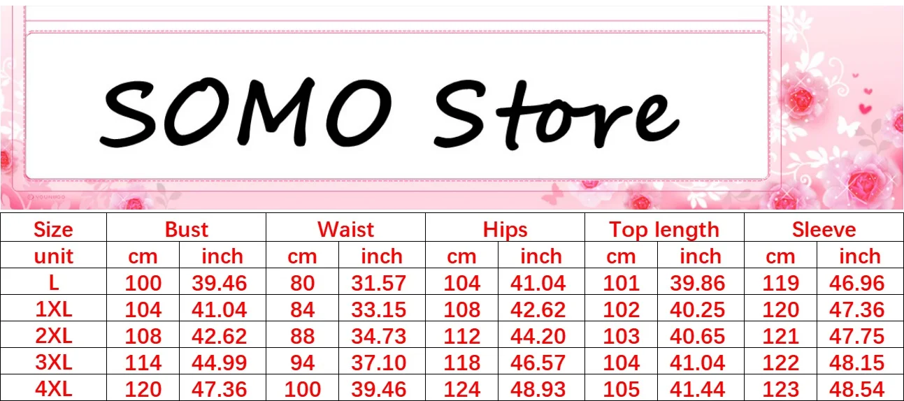 SOMO 2023 Plus Size Office Ladies Fashion Vintage Dress Solid Color Chic Long Sleeve Sexy Dresses Women Wholesale Dropshipping