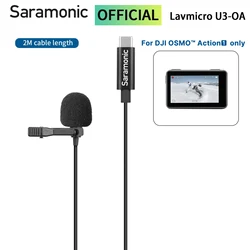 Saramonic LavMicro U3-OA  for DJI OSMO Action I only Condenser Lavalier Lapel Microphone YouTube Video Recording Streaming Vlog