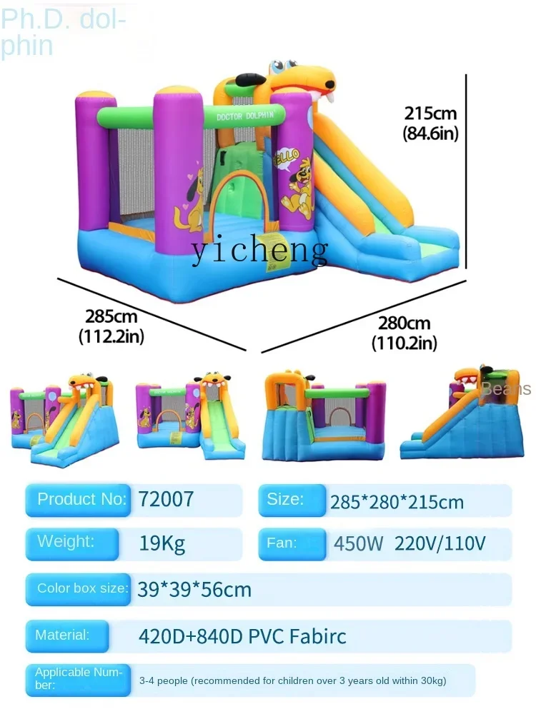 YY Home Inflatable Castle Children Trampoline Indoor Outdoor Small Amusement Park