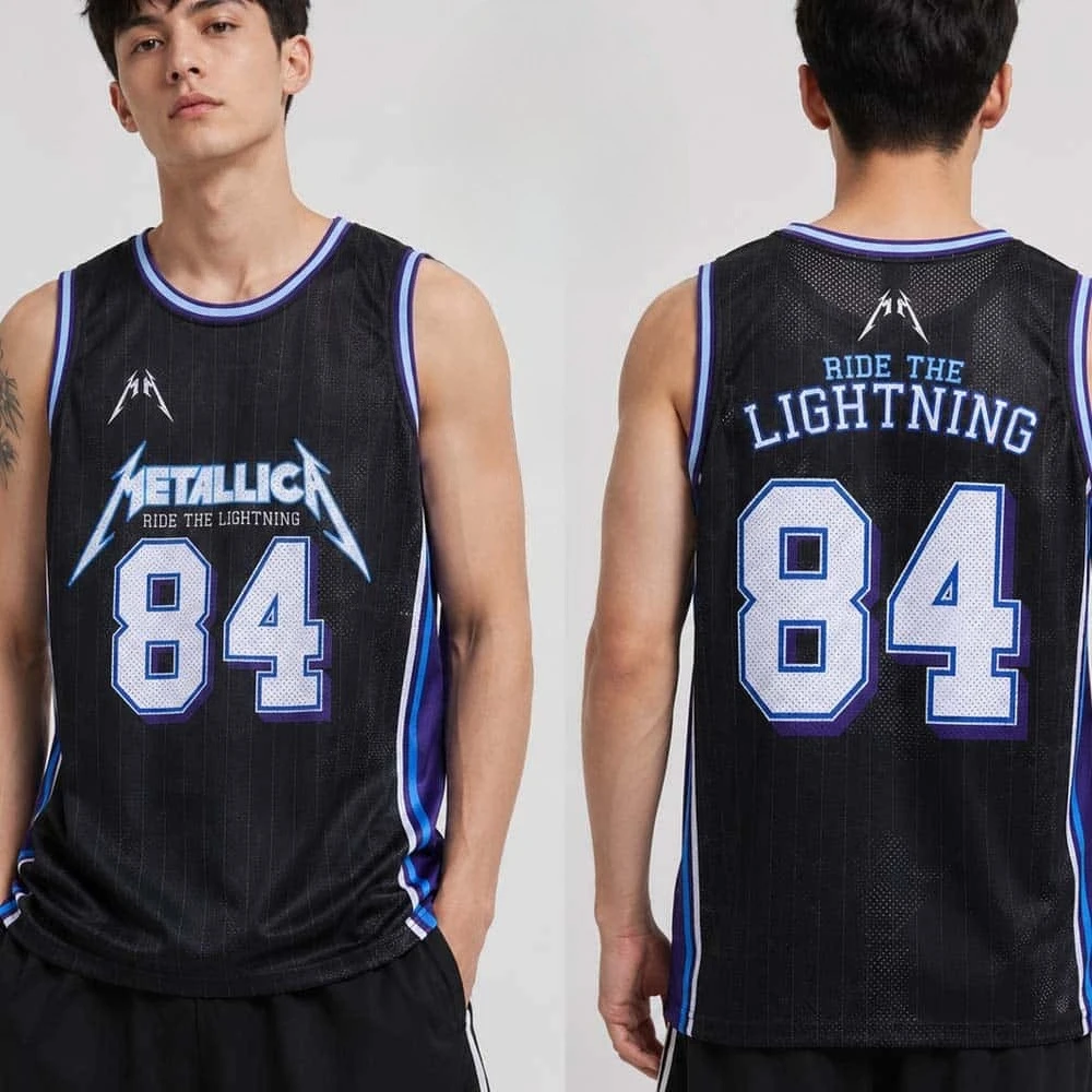 2026 Metallica Album #84 Basketball Jersey Sleeveless Vest, Summer Men Y2k M72 Tour Rock Fashion Quick Drying Sweatshirt Singlet