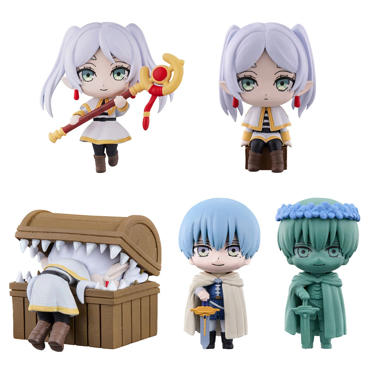 BANDAI Original Frieren at the Funeral Anime Himmel 5cm Small Figure Gashapon Caspule Toys Gift In Stock